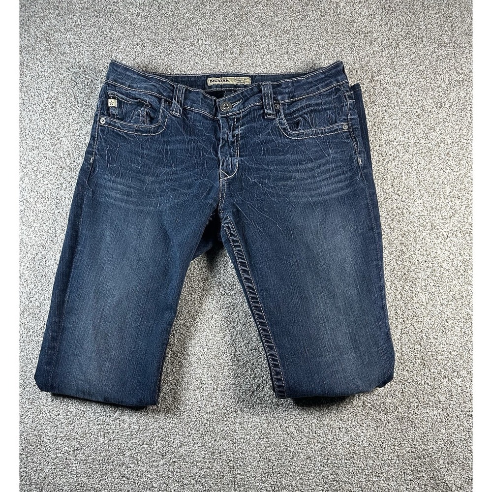 Big Star Y2K Casey K Women's‎ Low Rise Embroidered Jeans Sz 31XXL